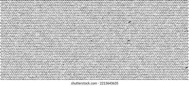Textura de tela alterada. Textura vectorial de tejido. Borde de fondo. Ilustración del vector de medio tono abstracto. Superposición para el efecto interesante y la profundidad. Negro aislado sobre fondo blanco.
