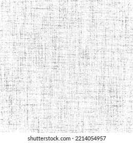 Textura de tela alterada. Textura vectorial de tejido. Borde de fondo. Ilustración del vector de medio tono abstracto. Superposición para el efecto interesante y la profundidad. Negro aislado sobre fondo blanco.