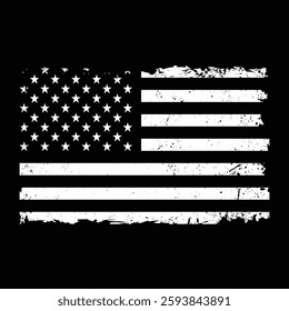 Distressed Flag T-Shirt Design, banner design vector