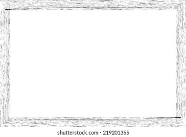 Distressed frame with border in grunge style for your design. Vector illustration.