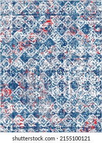 Distressed geometric earth overlay texture design illustration for Print. Fabric, Cloth, Scarf, Wallpaper, Wrapping, t shirt, linens, fashionable print