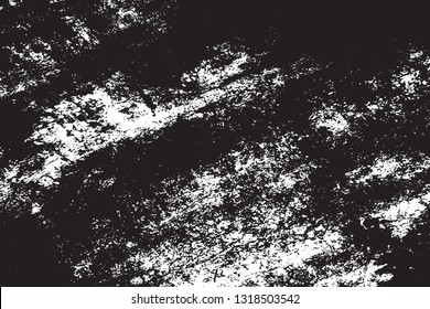 Distressed grainy overlay texture. Grunge dark corner messy background. Dirty paper empty cover template. Ink stroke brushed square shape backdrop. Insane aging border design element. EPS10 vector