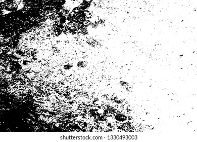 Distressed grainy overlay texture. Grunge dark corner messy background. Dirty paper empty cover template. Ink stroke brushed square shape backdrop. Insane aging border design element. EPS10 vector