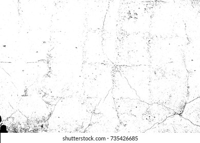 Distressed grainy overlay texture. Grunge dark corner messy background. Dirty paper empty cover template. Ink stroke brushed renovate wall backdrop. Insane aging border design element. EPS10 vector.