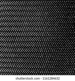 Distressed grainy thread overlay texture. Grunge cloth messy background. Dirty rough empty cover template. Rural rag wall backdrop. Weathered textile aging design element. EPS10 vector.