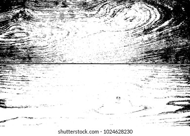 Distressed grainy wood overlay texture. Grunge wooden planks messy background. Dirty rustic empty cover template. Rural fence wall backdrop. Weathered aging design element. EPS10 vector.