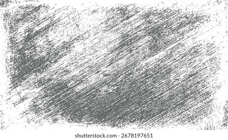 A distressed gray textured background with white areas and diagonal scratch marks.