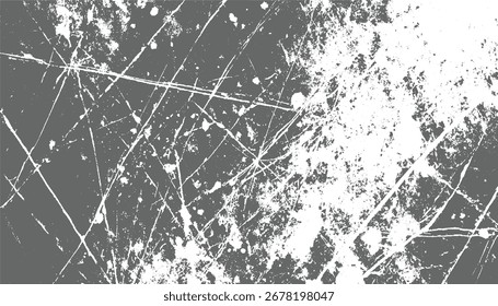 Un fondo gris y blanco angustiado con arañazos y texturas ásperas.