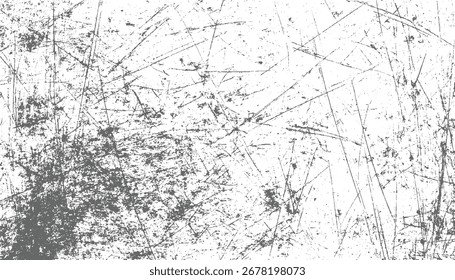Un fondo de textura gris y blanco afligido con numerosos arañazos y motas.