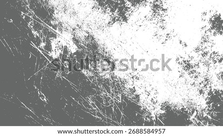 A distressed gray and white textured background with scratches and rough patches.