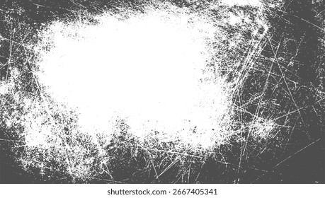 Uma textura grunge cinza e branca angustiada com arranhões e manchas.