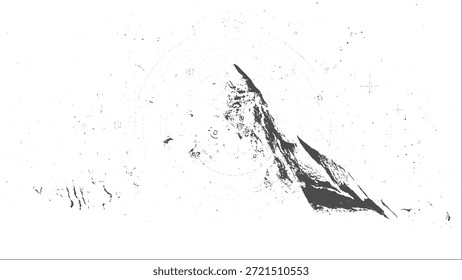 Textura de sobreposição grunge arenoso angustiado com superfície vintage desgastada para fundos abstratos e design visual criativo