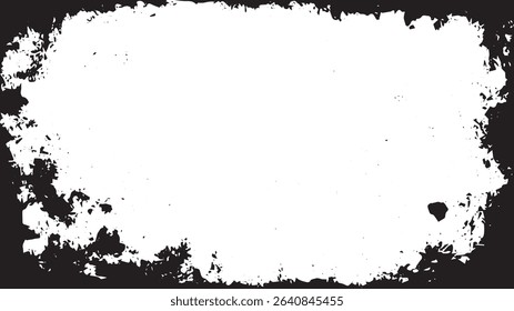 Distressed Grunge Border with Vintage Texture and Rough Edges