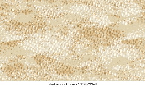 Distressed Grunge Dotted Texture. Vintage Dirty Dotted Pattern. Overlay Grainy Style Texture. Beige Noise Fashion Print Design Pattern.