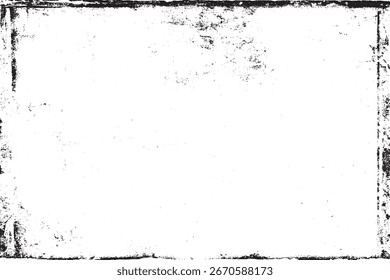 Textura de superposición de Vector de marco de grunge afligido