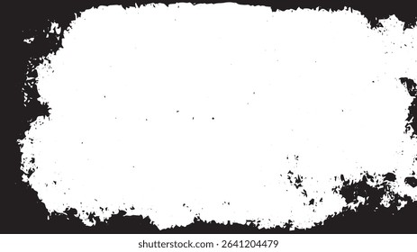 Distressed Grunge Frame with Worn Edges and Grungy Border Texture