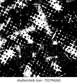 Distressed grunge halftone texture. Aged distressed overlay background for your design. EPS10 vector.