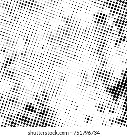 Distressed grunge halftone texture. Aged distressed overlay background for your design. EPS10 vector.