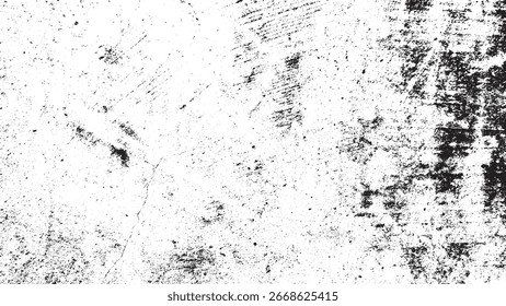 Textura desgastada de la capa del grunge, Vector áspero blanco negro de la superficie