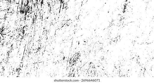 Fondo de Vector blanco y negro de superposición de textura de arañazo de grunge afligido