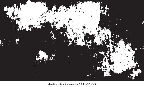 Distressed Grunge Splatter Texture with Rough Ink Erosion Effects