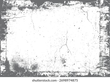 Fundo de textura grunge angustiado com rachaduras e manchas em monocromático cinza e branco rachado
