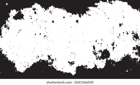 Distressed Grunge Texture Border with Splatter Overlay, Vintage Dirty Frame for Urban and Retro Designs