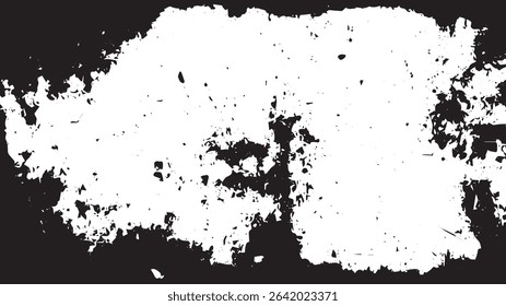 Distressed Grunge Texture with Central Splash and Eroded Border Design