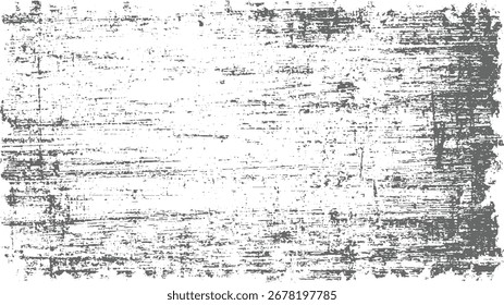 Una textura grunge angustiada con marcas grises sobre un fondo blanco.