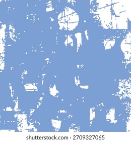Textura grunge afligida con rasguños ásperos y superficie astillada en estilo gráfico plano. Patrón de superficie desgastado con bordes desgastados y ruido arenoso, Formas limpias. Ilustración vectorial de dibujos animados