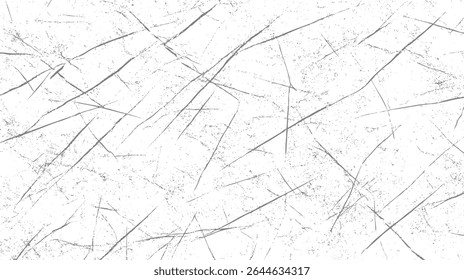 Distressed Grungy Background with Dust Overlay Texture. Urban Grain Effect on Rough Surface. Isolated Vector in Black and White Design. High Detail Scratch and Noise Effect.
