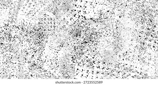 Unruhiges Grungy-Endlosmuster. nahtlose Mustertextur. Grange Formen .Grunge strukturiert . Vektor körnige Textur .Screen Druck endlose Muster Textur. Drucken
