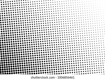 Distressed Halftone Background. Black and White Backdrop. Dotted Overlay. Gradient Texture. Vector illustration