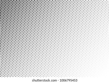 Distressed Halftone Background. Dotted Grunge Backdrop. Pop-art Overlay. Abstract Texture. Vector illustration