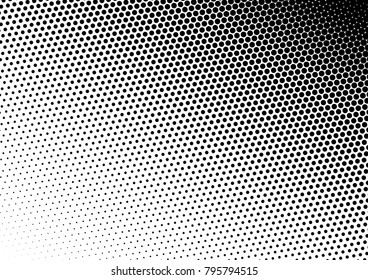 Distressed Halftone Background. Modern Texture. Pop-art Dotted Pattern. Grunge Overlay. Vector illustration