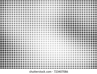 Distressed Half-tone Background. Vintage Grunge Backdrop. Fade Points Texture. Vector illustration