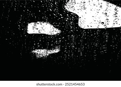 Distressed Halftone and Grainy Texture Overlay - Zwart-wit Abstracte Grunge Achtergrond met Ruis- en Scratch-effecten
