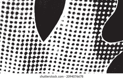 Distressed halftone grunge black and white texture -texture of concrete floor background for creation abstract.Distressed halftone grunge black and white scratches blurry shaded rough texture.