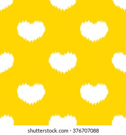 Distressed hearts pattern seamless vector background tile