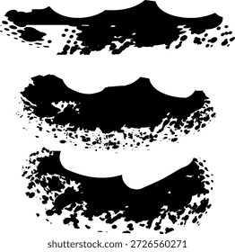 Marcas de pincel de tinta afligida con estilo de textura de pintura grunge