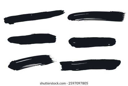 Distressed Ink Brush Strokes – Artistic Abstract Design Pack