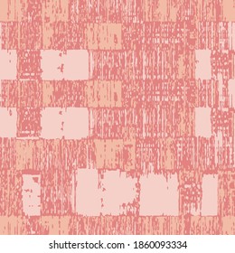 Distressed linen texture. Detail. Vector illustration. Jute or hemp fabric. Sackcloth. Cover. Mesh.Grid faded denim texture background . Checkered frayed Jeans fabric seamless pattern