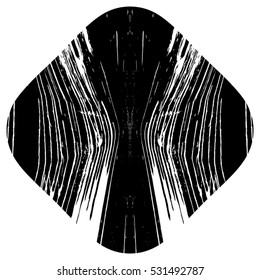 Distressed Lines  Black Overlay Stamp Texture For Your Design. EPS10 vector.