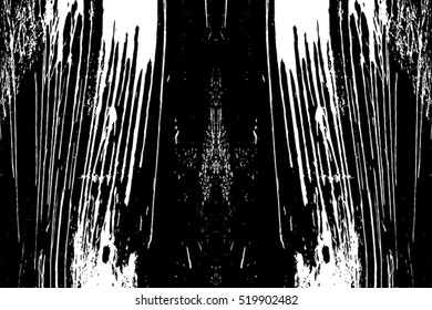 Distressed Lines  Black Overlay Texture For Your Design. EPS10 vector.