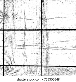 Distressed Lines Black Overlay Texture For Your Design. EPS10 vector.