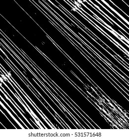 Distressed Lines Diagonal Black and White Overlay Texture For Your Design. EPS10 vector.