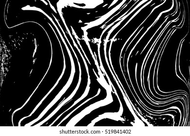 Distressed Lines Wavy  Black Overlay Texture For Your Design. EPS10 vector.