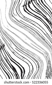 Distressed Lines Wavy  Black Overlay Texture For Your Design. EPS10 vector.