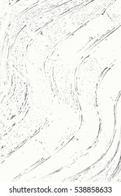 Distressed Lines Wavy Diagonal Black and White Overlay Texture For Your Design. EPS10 vector.