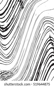 Distressed Lines Wavy Zebra Black Overlay Texture For Your Design. EPS10 vector.